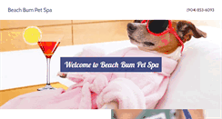 Desktop Screenshot of beachbumpetspa.com