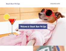 Tablet Screenshot of beachbumpetspa.com